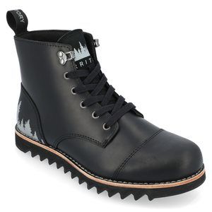 Territory Mens Zion Water Resistant Ankle Boots, Black, 12 Wide